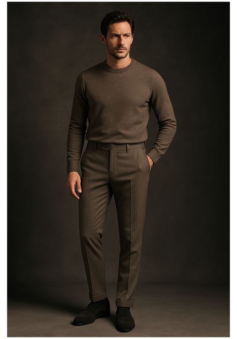 Pantaloni PT Torino in Lana Colore Tortora PT TORINO | Pantaloni | COAFMAZA0CL10120